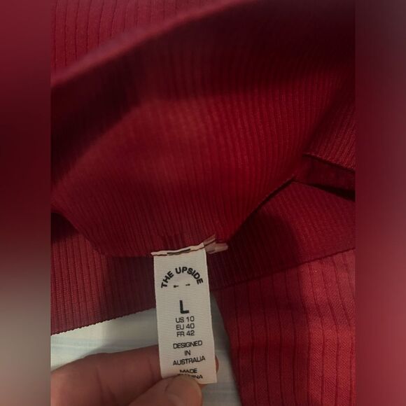 THE UPSIDE ribbed & High-Waisted Leggings; Size Large.  Brand New, never worn - Picture 7 of 15